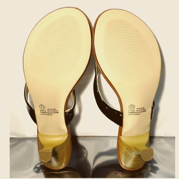 NEW GEORGE TM/MC Model: Nicole, Brown/Black Heels Sandals US Size 7.5 - Picture 13 of 13